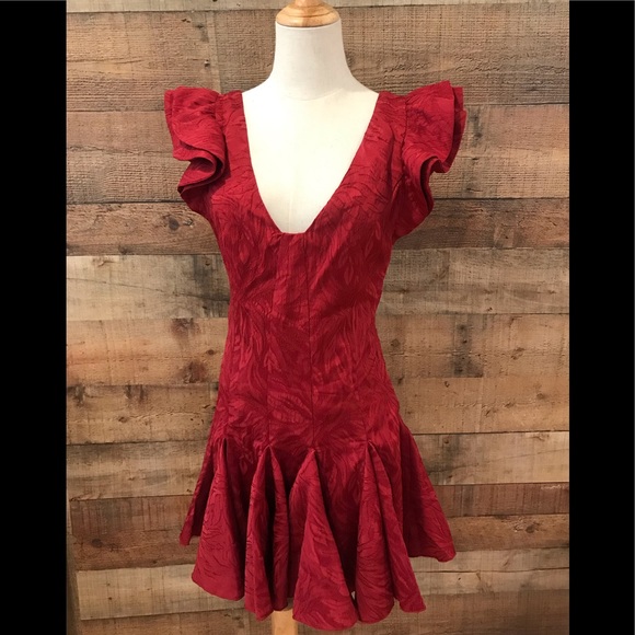 SOLD Free People Mini Dress Lily Love Apple Size 4 - Picture 2 of 7
